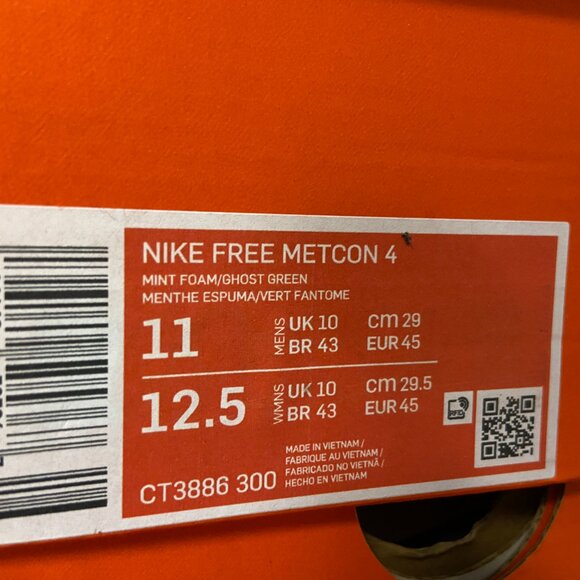 Nike Free Metcon 4 Mint Ghost Green White Training Shoes CT3886-300 Men NEW